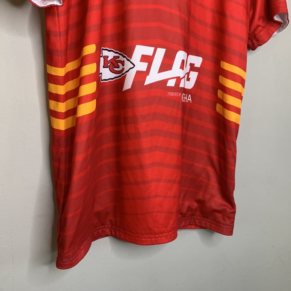 KC Chiefs Reversible Flag Football Adult Sz Small
Jersey Red/White Kansas City - Picture 16 of 16